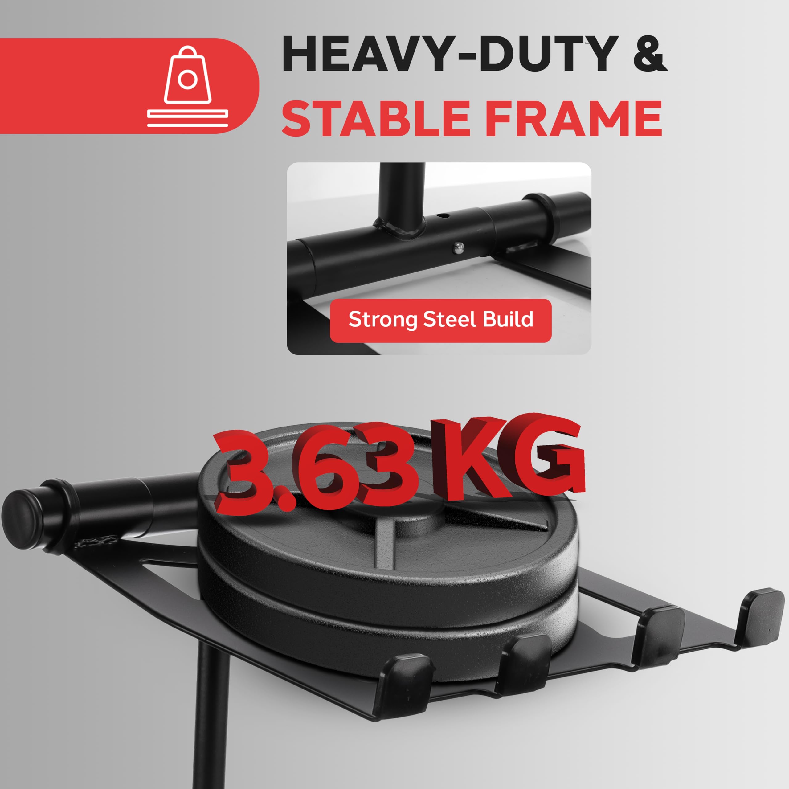 Pyle Single Tray Laptop Stand Adjustable Height Foldable Desk Riser Ergonomic Portable Support for Tablet MacBook DJ Mixer