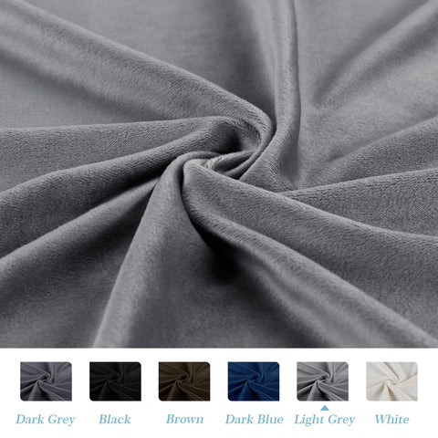 TAOCOCO Bed Headboard Cover, Elastic Headboard protection cover, all-inclusive design solid color elastic protection, Light Grey 180-200 cm