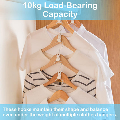55Pcs Closet Hanger Extender Clips, Multi-Layer Wardrobe Connecting Hook