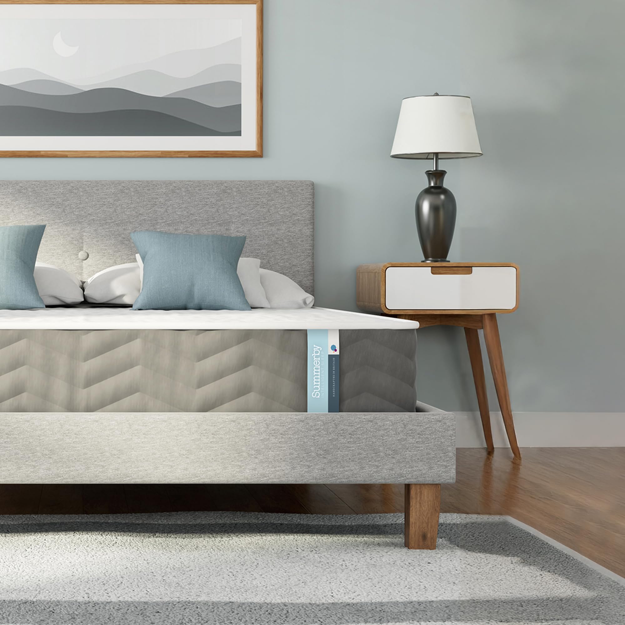 Summerby Sleep Three Zone King Mattress Memory Foam & Coil Spring Hybrid Mattress, (150cm x 200cm), Comfy & Affordable, Orthopaedic for King Bed