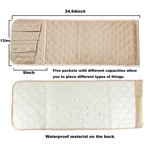 BEISIJIA Sofa Armrest Organiser, Hanging Caddy Storage Bag for Armchair Couch, Remote Control Holder for Phone, Books, Magazines, Glasses
