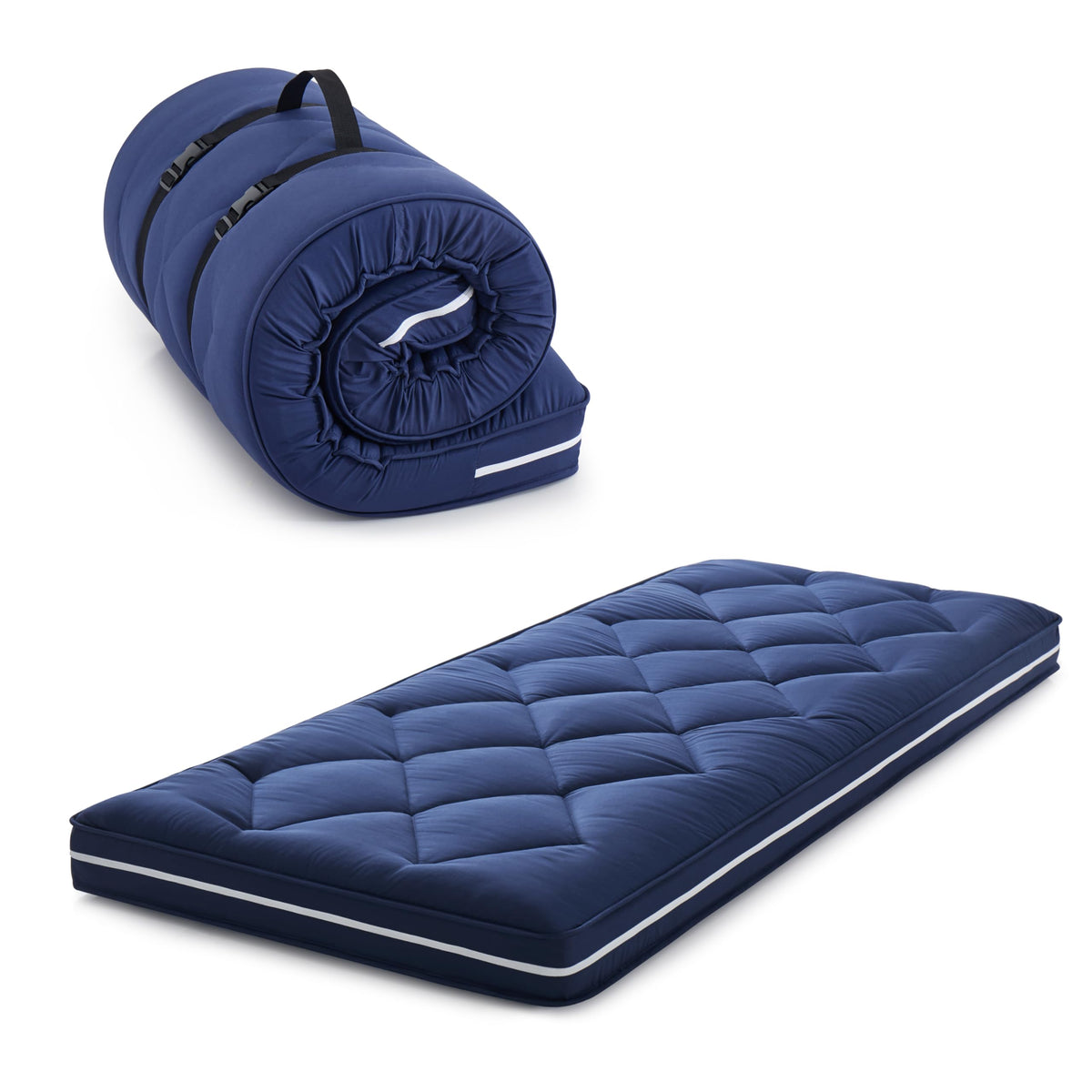 Jamdok Single Roll Up Floor Mattress,Memory Foam,Portable(190X75X10cm)