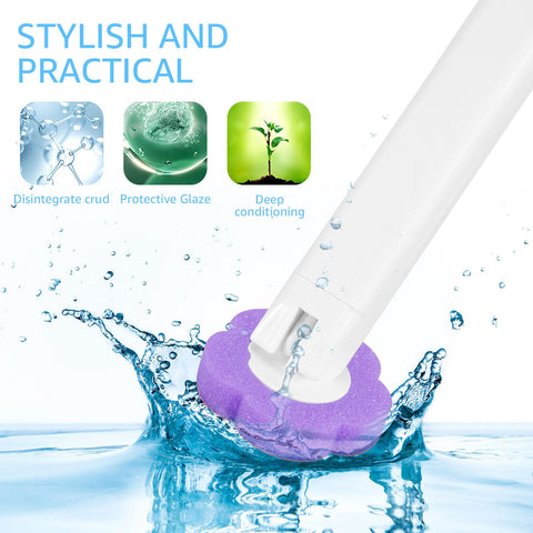 36PCS Toilet Brush Replacement Head Only Dis-posable Toilet Brush Refills Scented 360° Deep Cleaning Toilets Sponge Cleaner Refills Kit 3 Layer