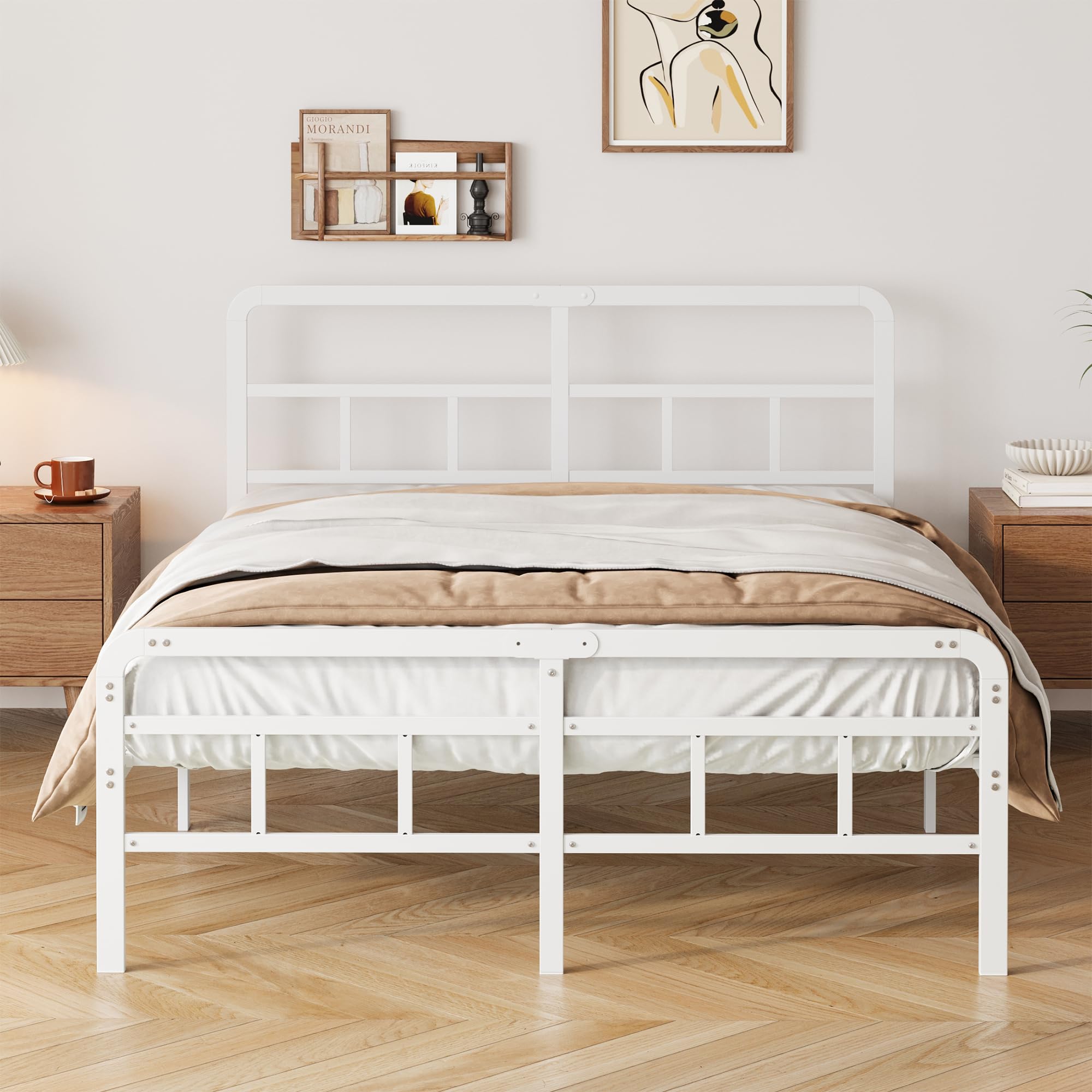 Yicensen Super King Bed Frame with Headboard and Footboard