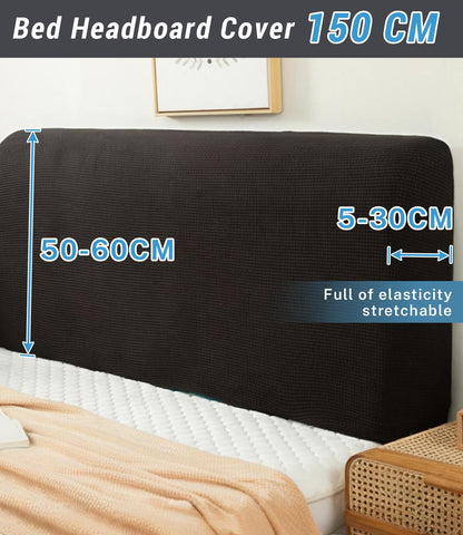 FANSU Headboard Cover for Single Double King Size Bed, Polar fleece Dustproof Headboard Wrap