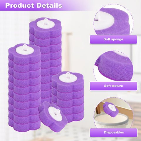 36 Pcs Disposable Toilet Brush Replacement Head, Toilet Wand Disposable Refill Heads