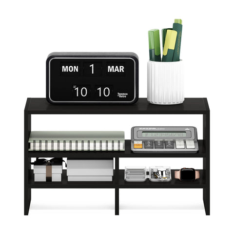 Furinno Desk Top Organizing Shelf Bookcase, Espresso, 19.8 (D) x 41.7 (W) x 23.6 (H) cm