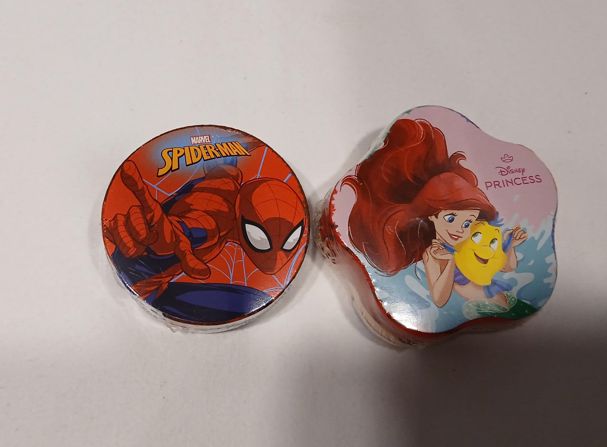 Lex's Linens Spidey & Little Mermaid 2 Pack Magic Face Cloths
