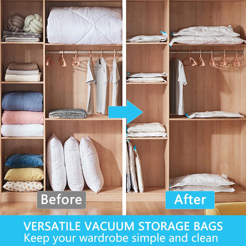 Vacuum Storage Bags - 4 Pack 100X130CM Extra Large Reusable Strong Space Saver Compression Bags