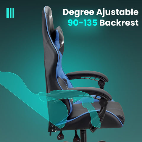 play haha Ergonomic Gaming Chair for Adults,High-Back Racing Style,150kg Capacity,High Density Foam,Faux leather,for gaming home or office use Desk