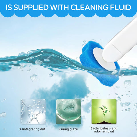 Chovbe 60 Pcs Disposable Toilet Brush Refills, Scented Toilet Wand Refills