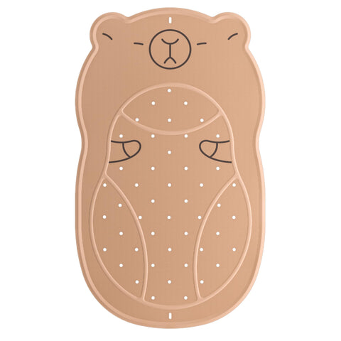 UNEEDE Non Slip Bath Mat Capybara-Shaped 76 x 45 cm Anti Mould