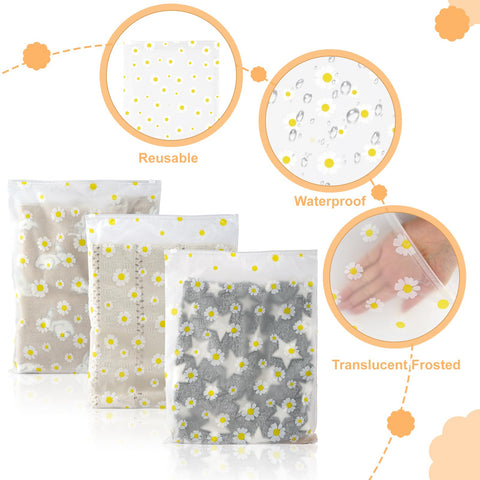 Deepton Reusable Ziplock Bags, Plastic Hospital Bag Organiser Pouches