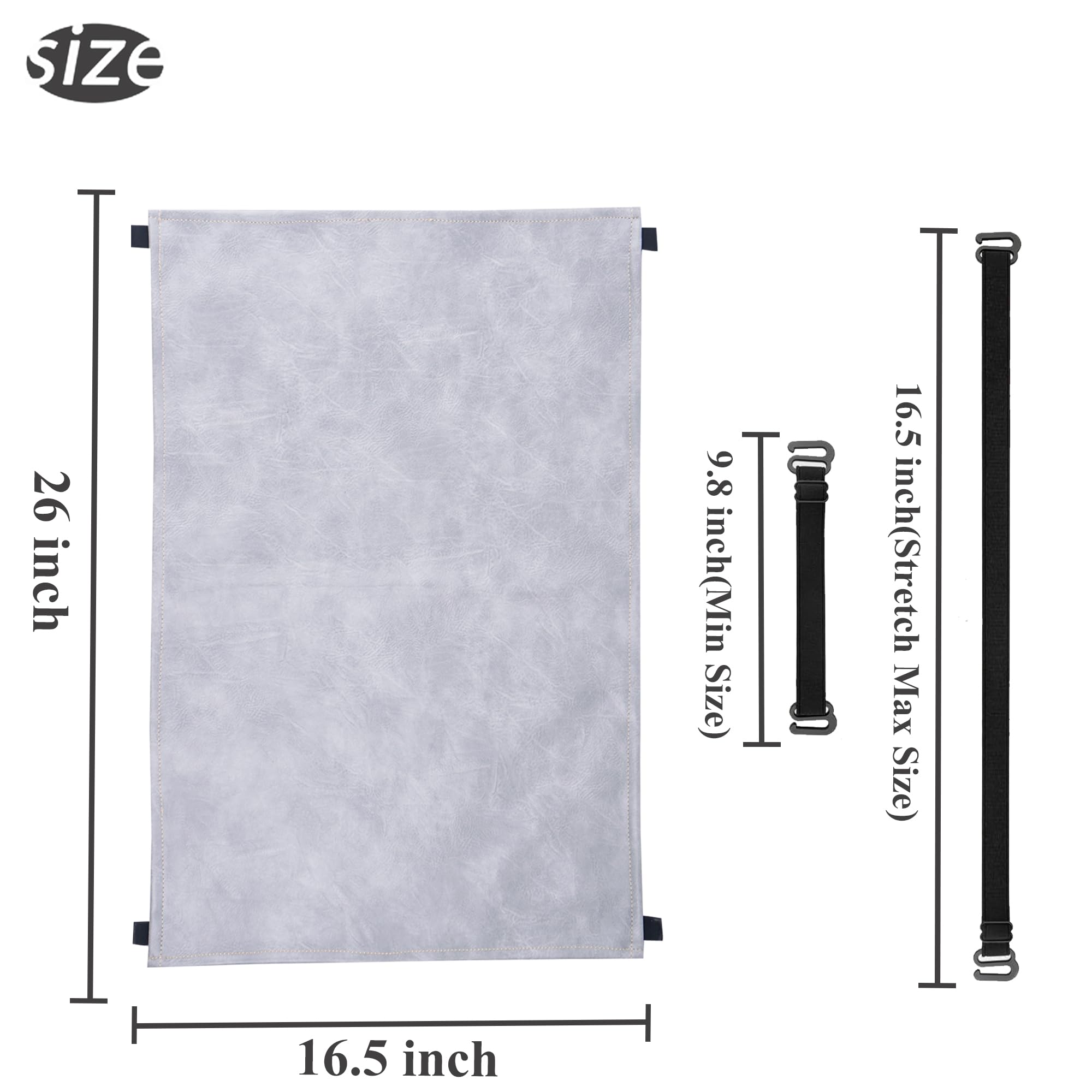 Mtzmy Recliner Headrest Protector,Non Slip Waterproof Headrest Cover,Leather Recliner Headrest Cover for Sofa,Furniture,Living Room,Office