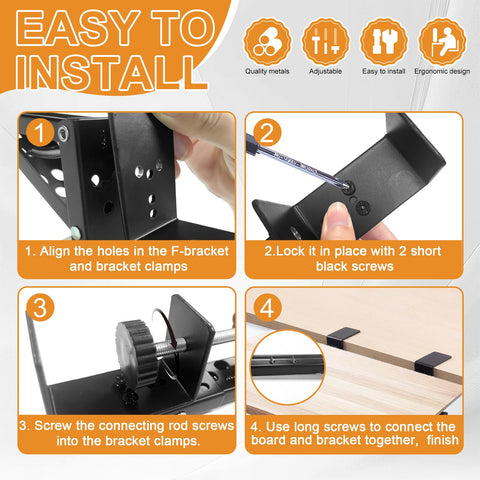 Folding Keyboard Tray Bracket, Removable Metal Keyboard Holder, Adjustable Table Extension, Desk Shelf Without Drilling