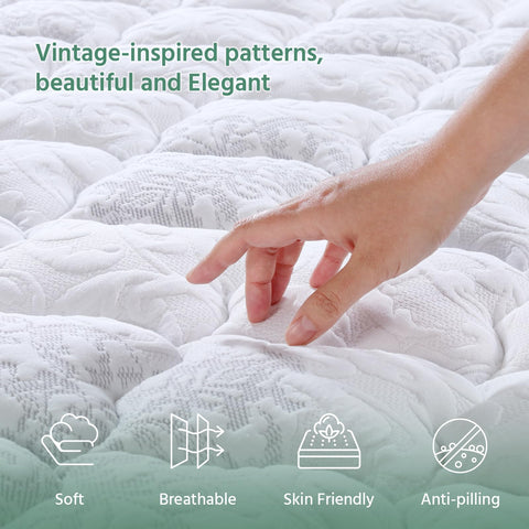 SZsuilong Single Mattress, 11 IN Hybrid Pocket Sprung Cooling Mattress