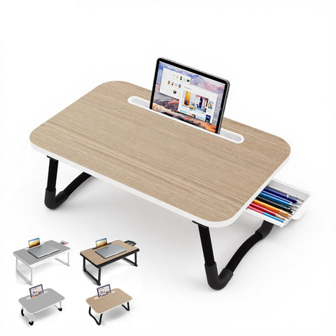Laptop Bed Desk - Small Lap Desk 48 x30 cm for Breakfast in Bed, Study, Office Work, Gaming, Writing & Reading,Tray Table for Sofa, Couch