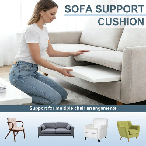 CAAGGMM Sofa Cushion Support, 2 Pack 50.5 x 50.5 cm Couch Cushion Support for Sagging Seat, Foam Sofa Supportive Boards, Repair Foam for Sagging Seat