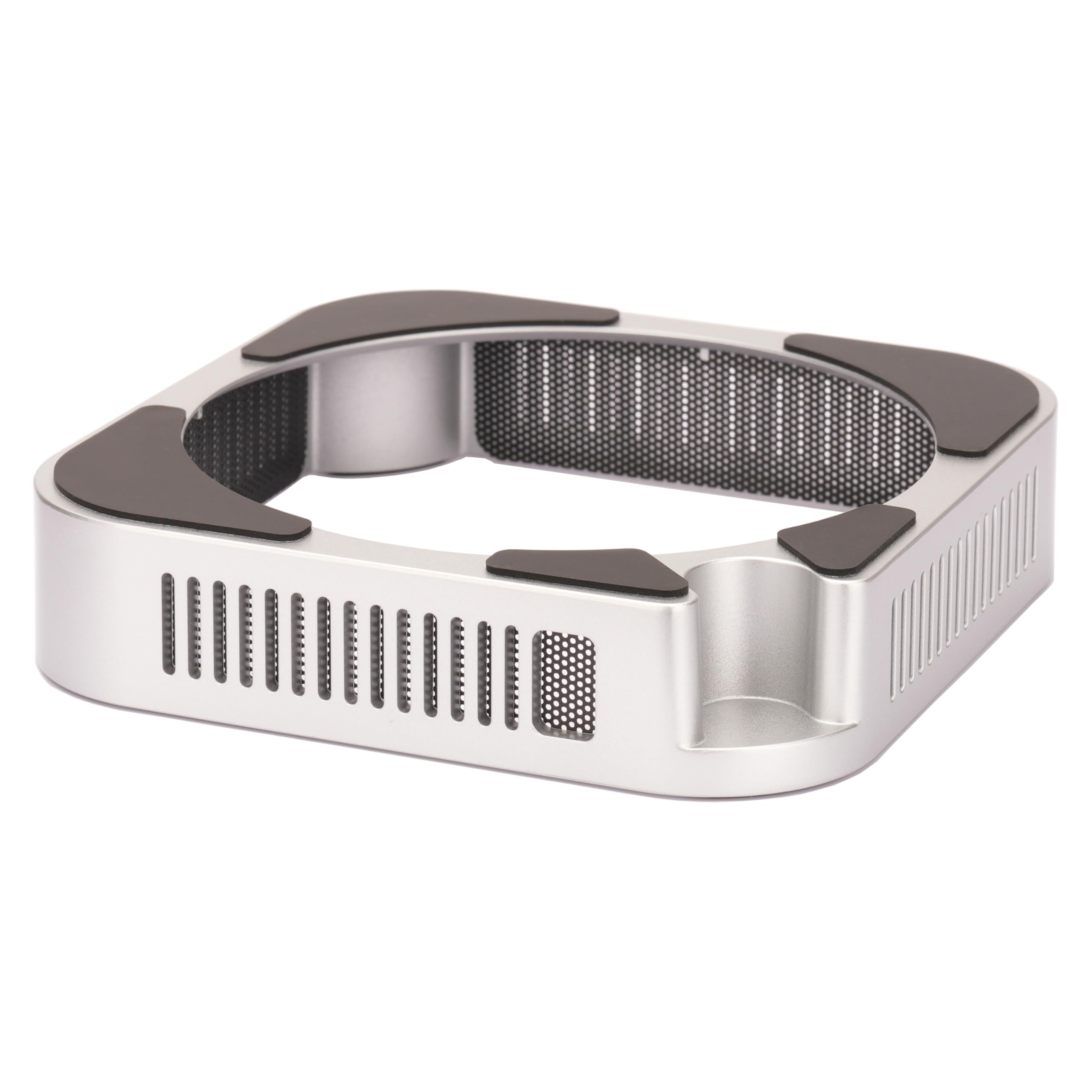 Psitek M4 M5 Mac mini Stand, Silver Holder for Mac mini 2024-2026 with Ventilation Heat Dissipation Cooling