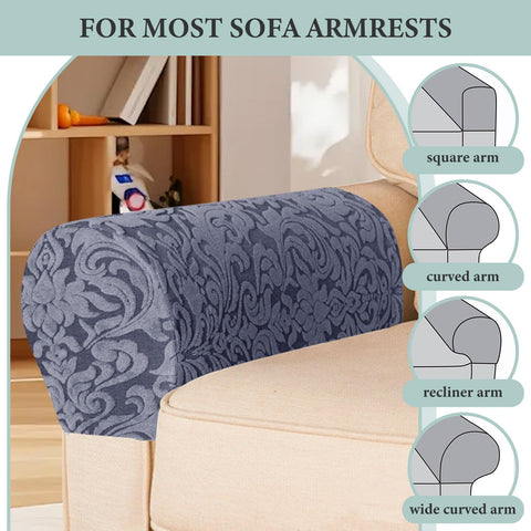 YancLife Armrest Chair Covers, Set of 4 Stretch Armchair Couch Armchair Covers for Arms Sofa