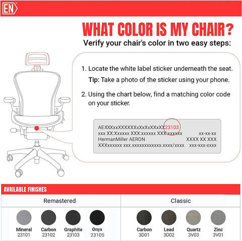 Original Headrest for the Herman Miller Classic Aeron Chair - H3 Calssic Zinc