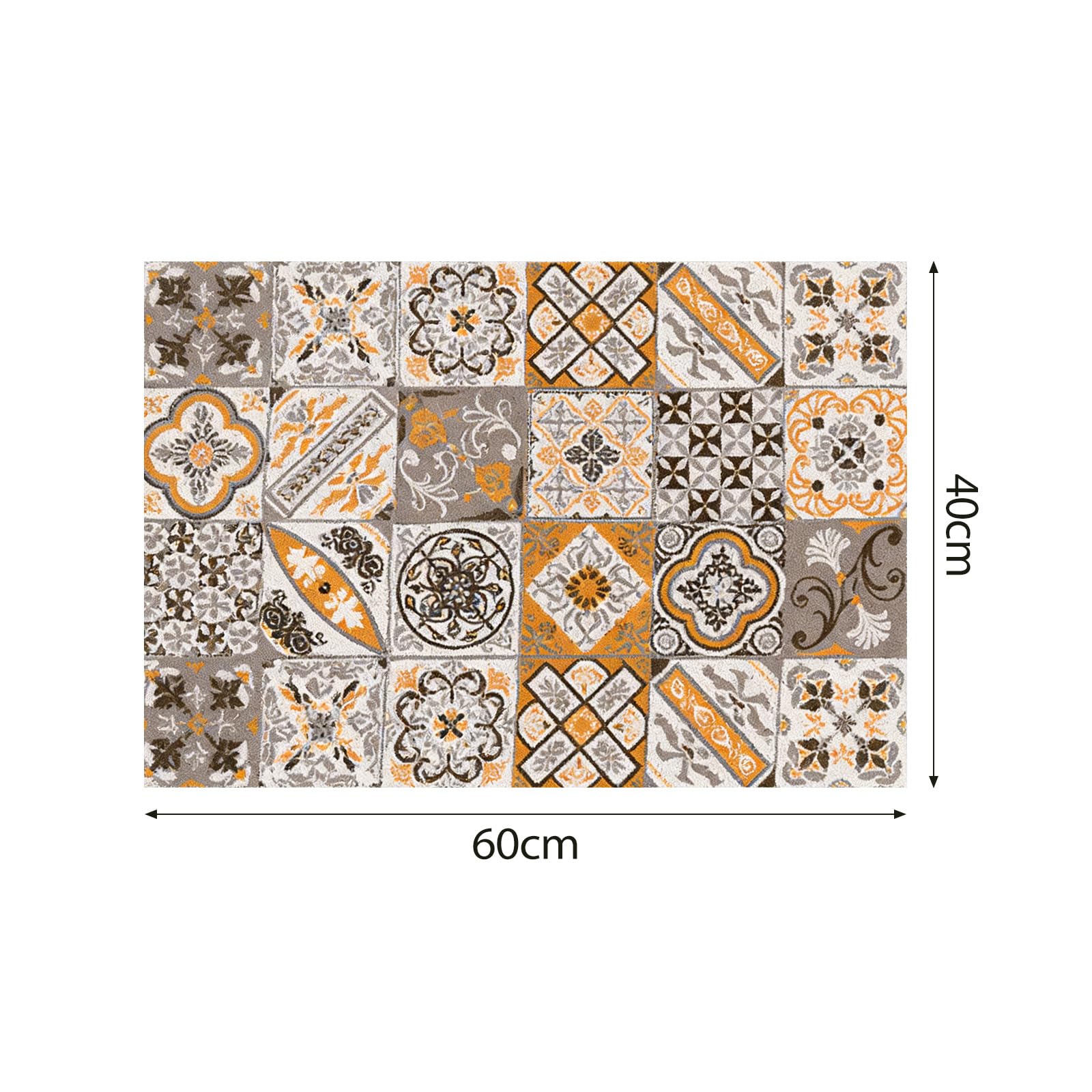 Shower Mat for Inside Shower - 40x60cm Square Shower Mat Non-Slip Anti-Mould, PVC Loofah Texture Shower Mat