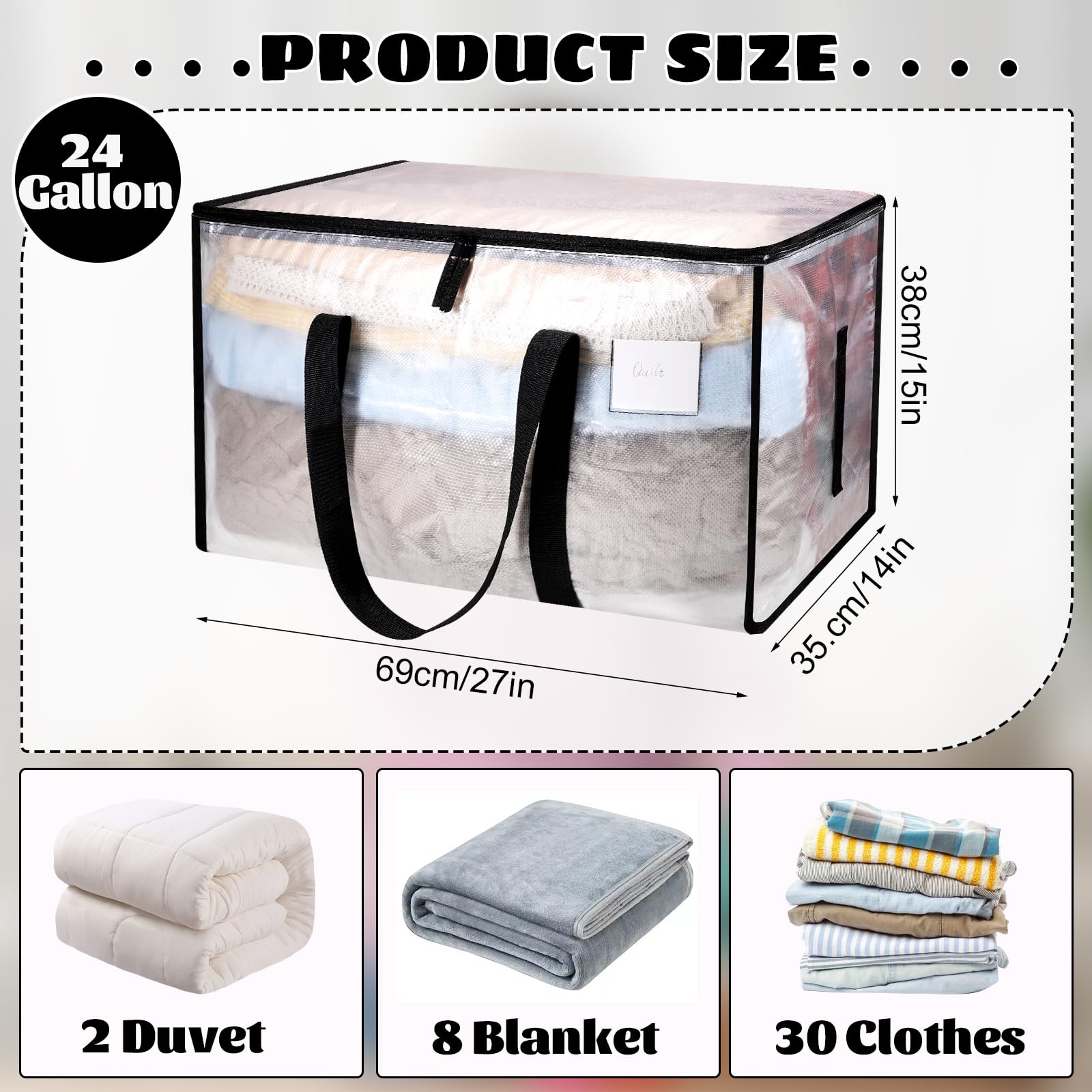 Dntorx 10 Pack 90L Moving Bags Heavy Duty Storage Bag Dorm Moving Essential