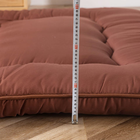 MAXYOYO Futon Mattress, Padded Japanese Floor Mattress Quilted Bed Mattress Topper