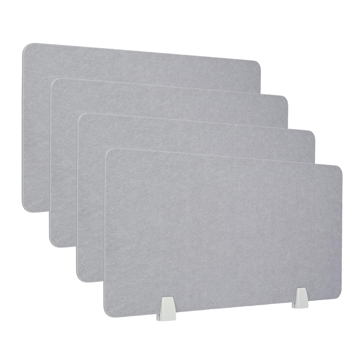 uyoyous 4 Pcs Acoustic Desk Divider Desk Partition 31.5 x 15.75 Inch Table Freestanding Up Privacy Panel Protective with Clamps Visual Distraction