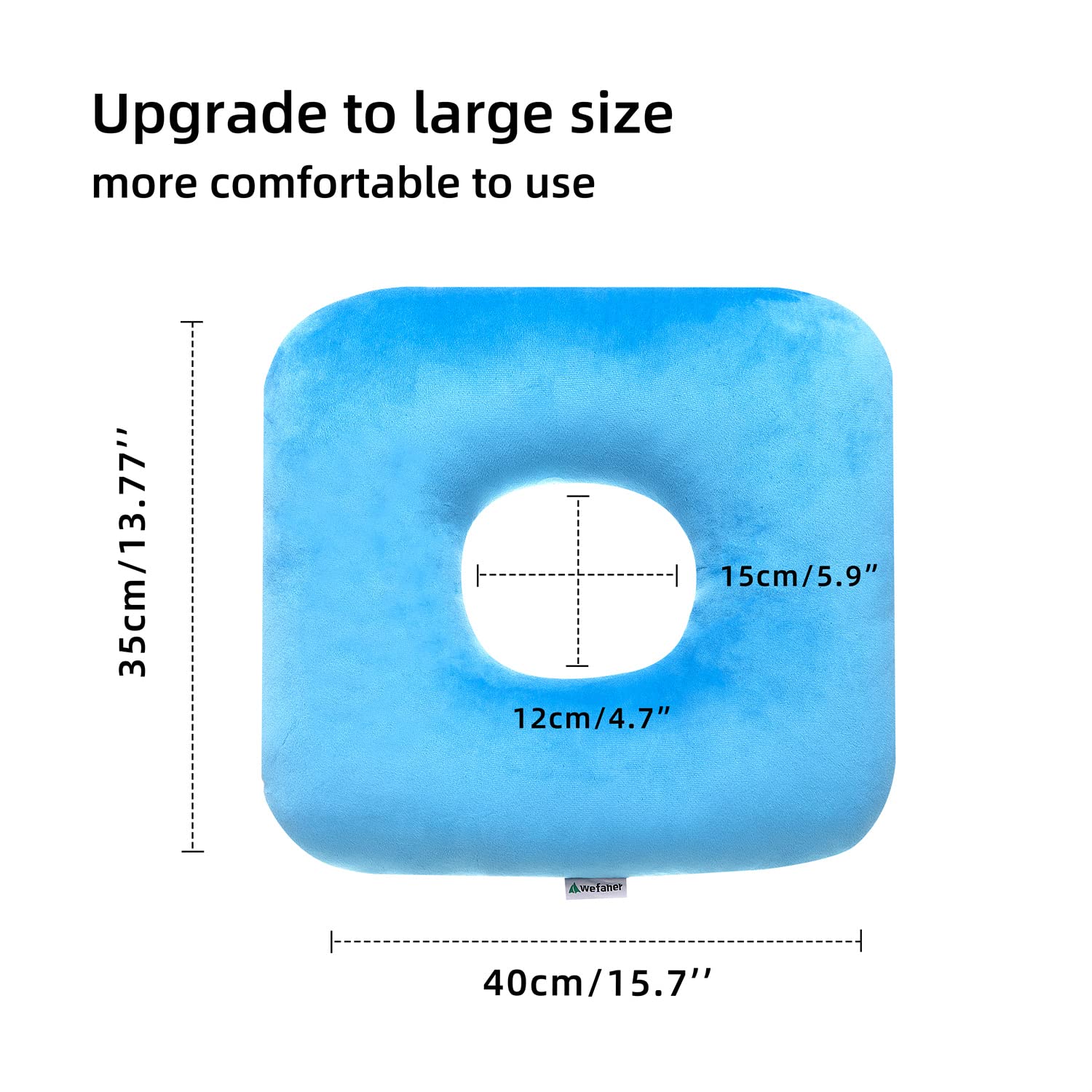 wefaner Donut Pillow Tailbone Pain Relief Cushion Bed Sores