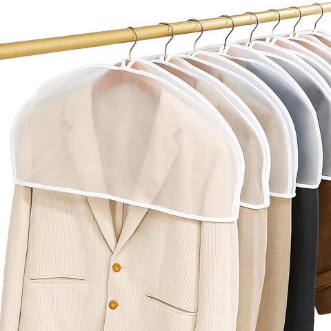 8 Pcs Clothes Covers, Suit Covers For Hanging Clothes, Suit Cover for Hanging Clothes, Suitable for Suits, Dresses,Jackets,Dress Closet Storage