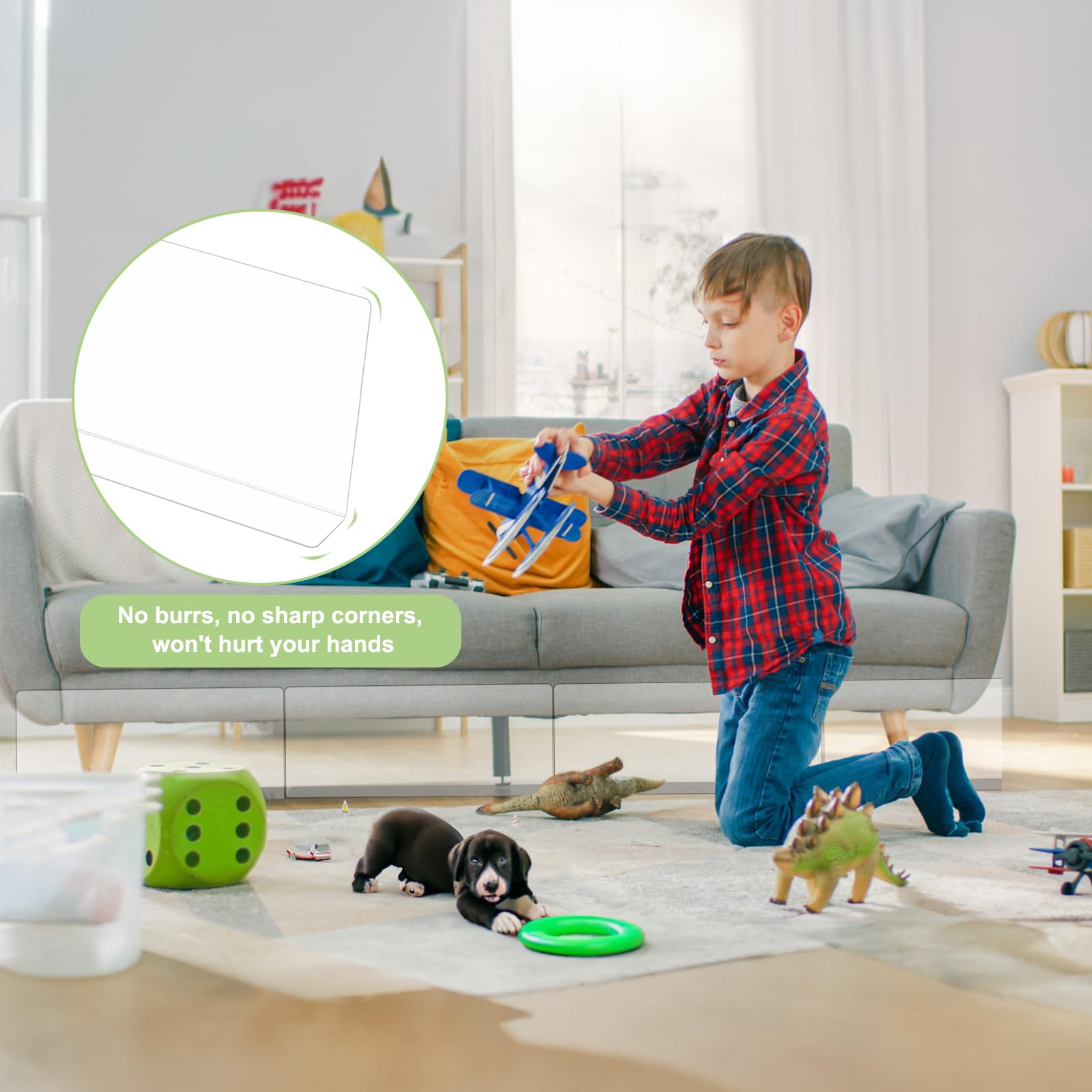 DBREAKS Pack of 8 Toy Blockers for Furniture - 40 x 20 x 5 cm Couch Blocker, Scratch Protection Sofa Cat