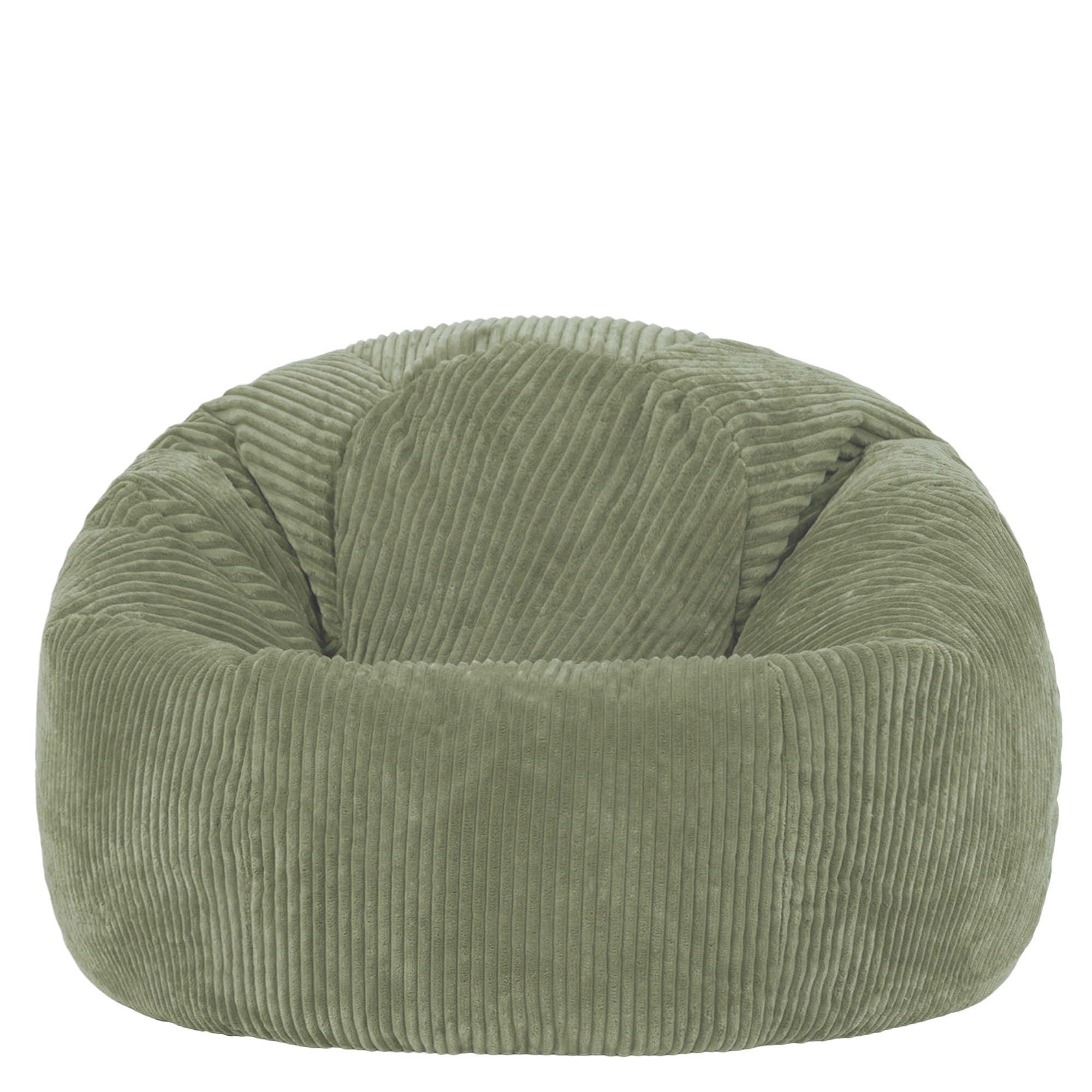 icon Kingston Cord Bean Bag with Filling Included, Green