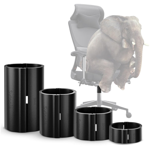 Sytopia Fix Sinking Office Chairs, 4 Pieces Clamps Chair Height Extenders, Stop Gas Cylinder Sliding Down, No Tools Required, up to 5 Inches