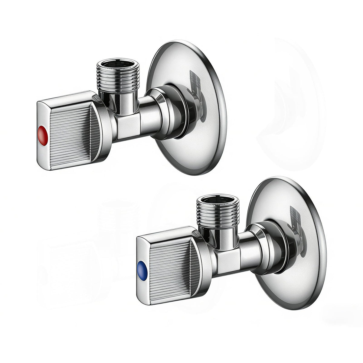 Ibergrif M22008 Angled Isolation Valves 1/2 x 1/2 Inch BSP, 2 Pack