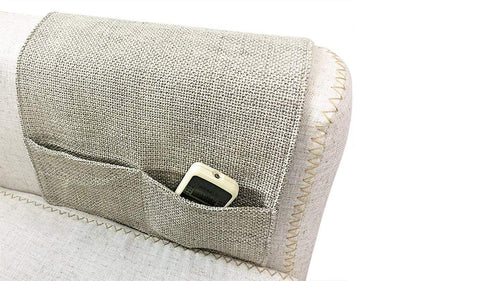 Anti-Slip Couch Sofa Armrest Organiser Chair Bedside Storage Pocket TV Remote Holder Bed Storage Pocket Bag for Cellphone Notepad Book Magazines