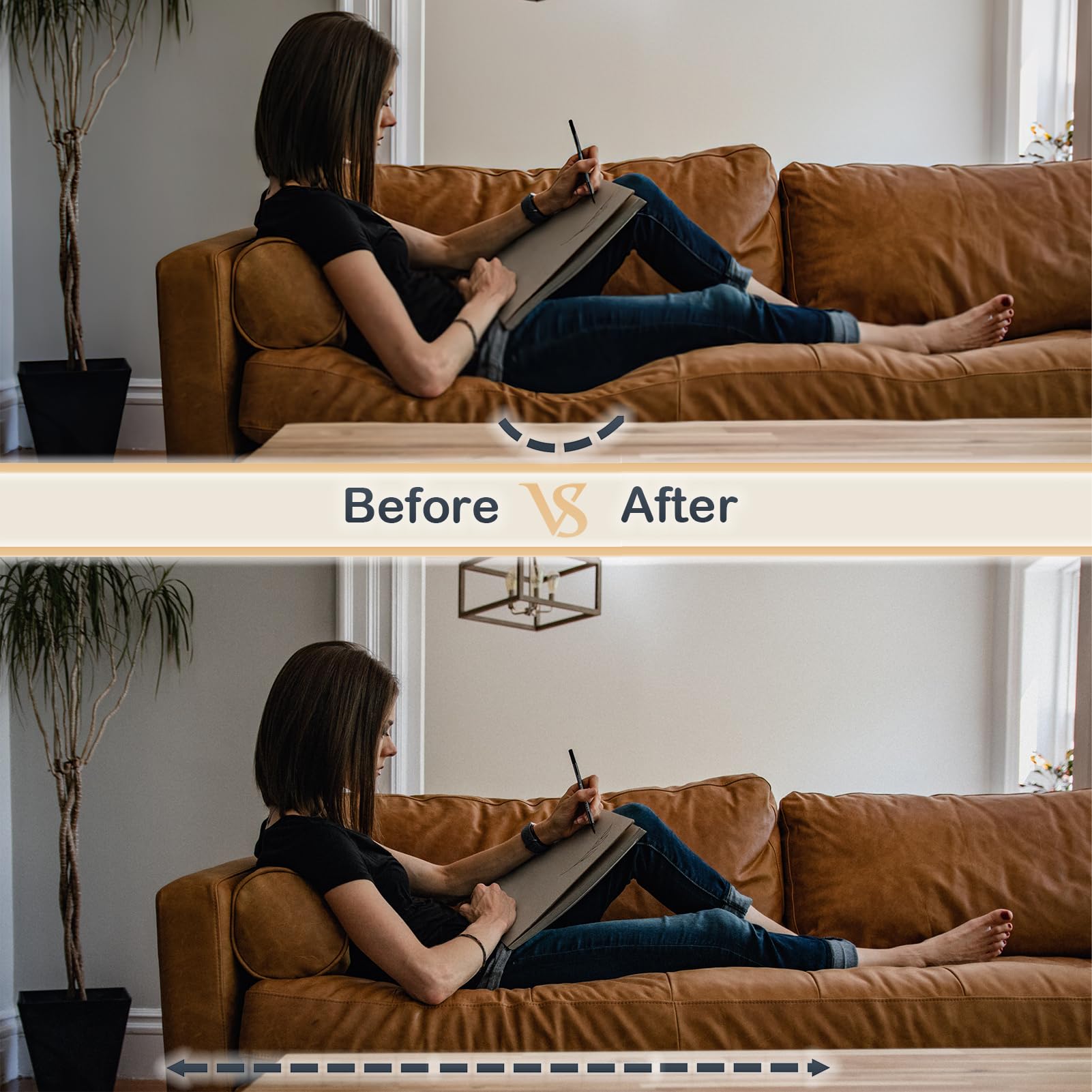 Imperijade® 𝗕𝗲𝘁𝘁𝗲𝗿 𝗦𝗶𝘇𝗲 Sofa Rejuvenator Board | Adjustable | Couch Sofa Cushion Support Board (173X52 cm)