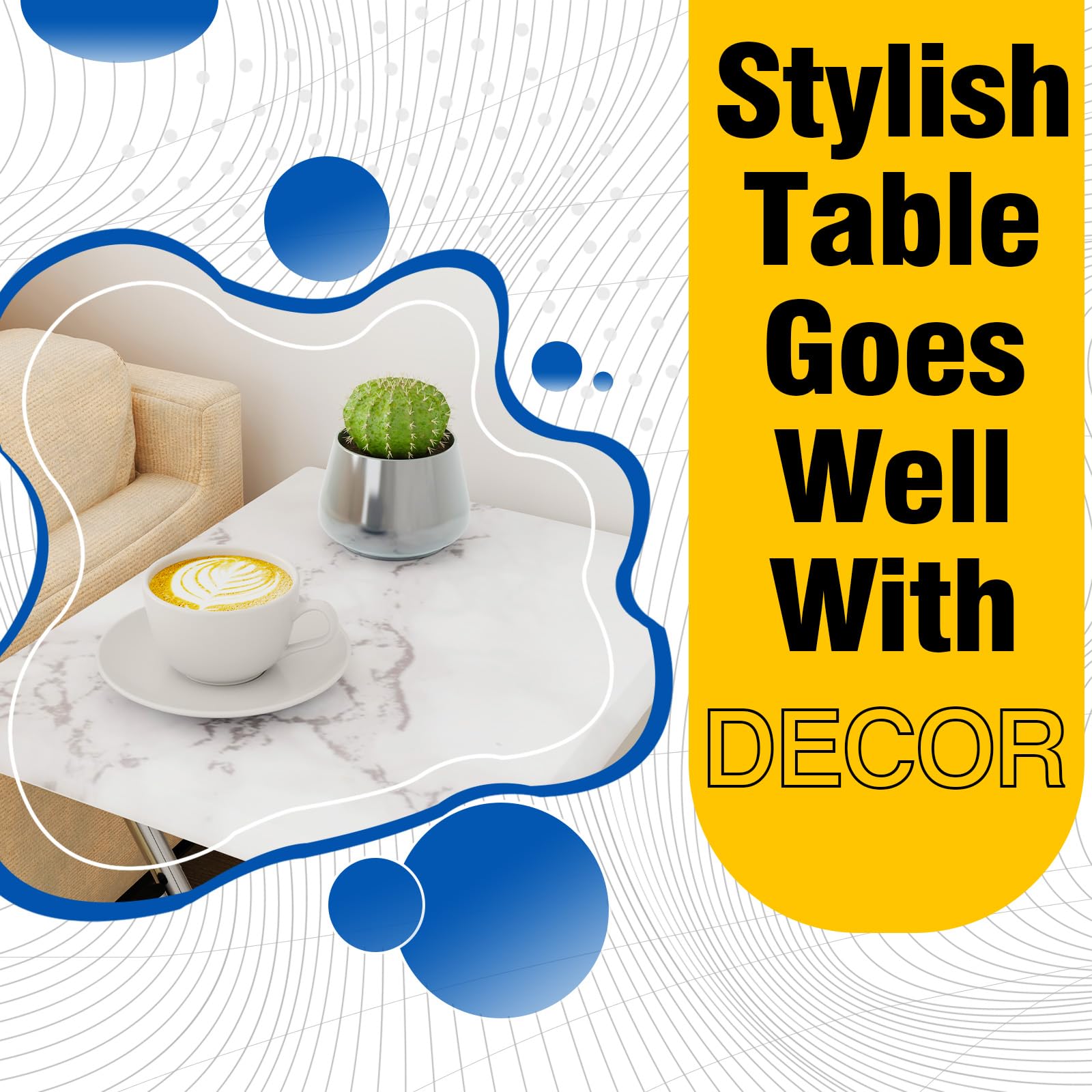 Small Folding Table 2 Set, Side Folding Coffee Table, TV Snack Tray Tables, Sofa Laptop Desk, Outdoor Camping Tables, EndTable, SofaTable