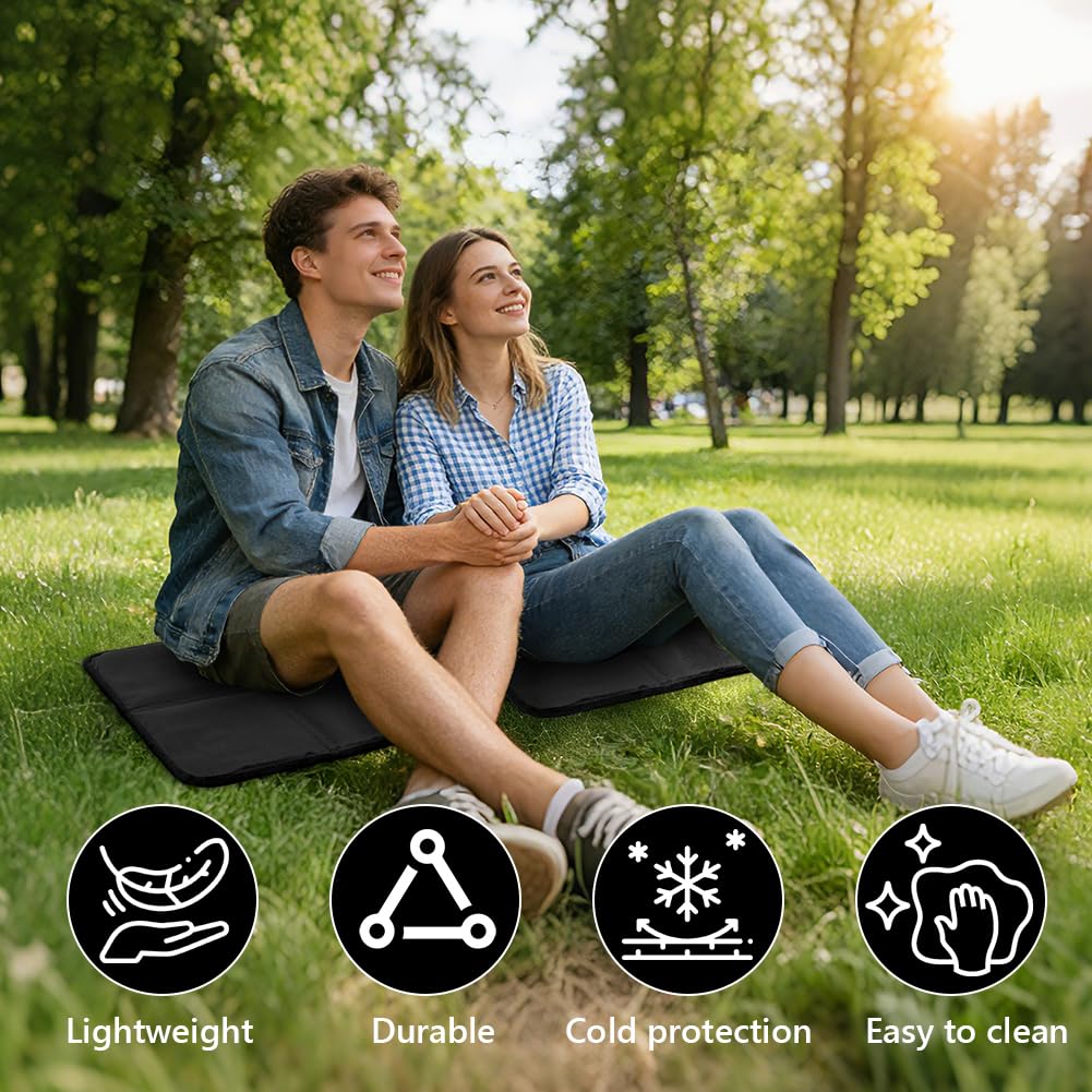 OSDUE Folding Hiking Sit Mat, 36cm x 36cm Waterproof Sitting Mat for Hiker