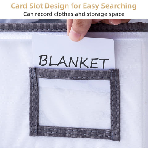 TAILI Vacuum Storage Bag with Box,105x43x15cm 2 in 1 Space Saver,Gray+White