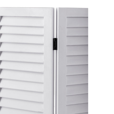 Sintosin 3 Panel Short Folding Room Divider White, 81 cm Tall Room Dividers Free Standing Woood, Foldable Wall for Home Bedroom Office