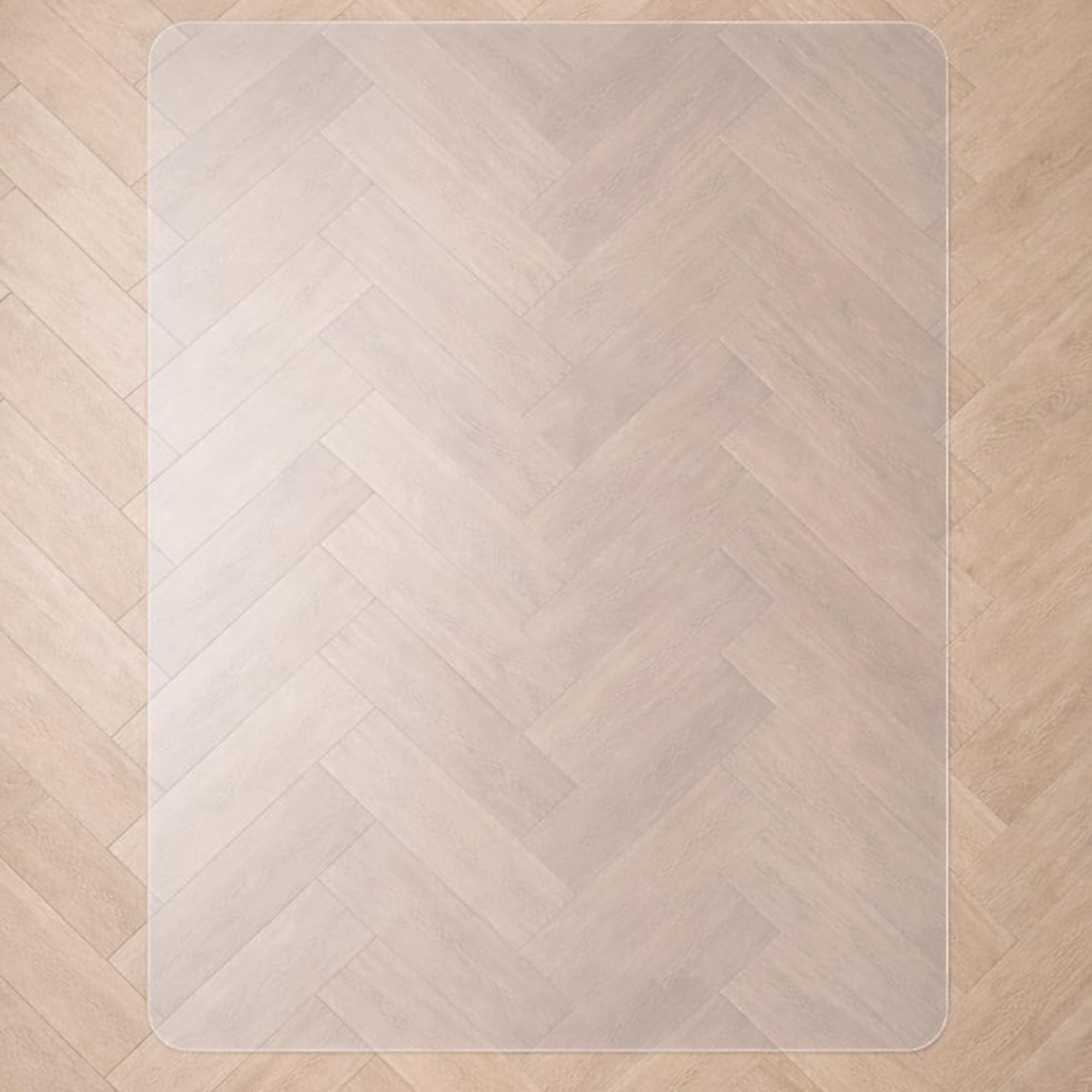 Marvelux Non-Slip Clear PVC Office Chair Mat for Hard Floors, 75 x 120cm