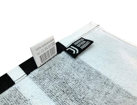 Juventus Beach Towel, White/Black, 70x140