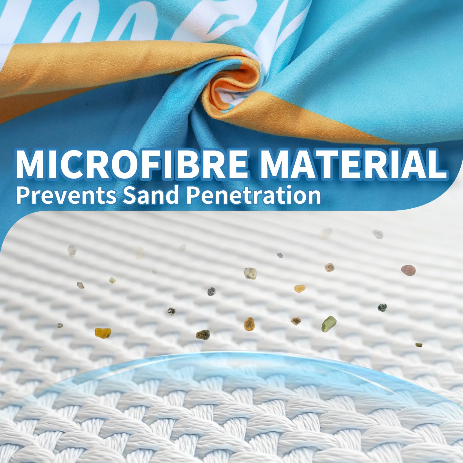 Microfibre Beach Towels for Adults - 200x90cm 2 Pack Extra Large Beach Towels in Gift Boxed, 250 GSM, Sand Free