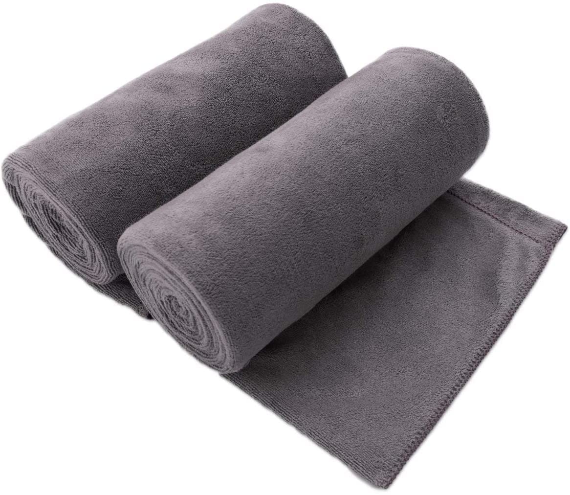 JML Microfiber Bath Towels, Oversized Bath Towel 2 Pack(40" x 80"), Super Absortbent and Fast Drying