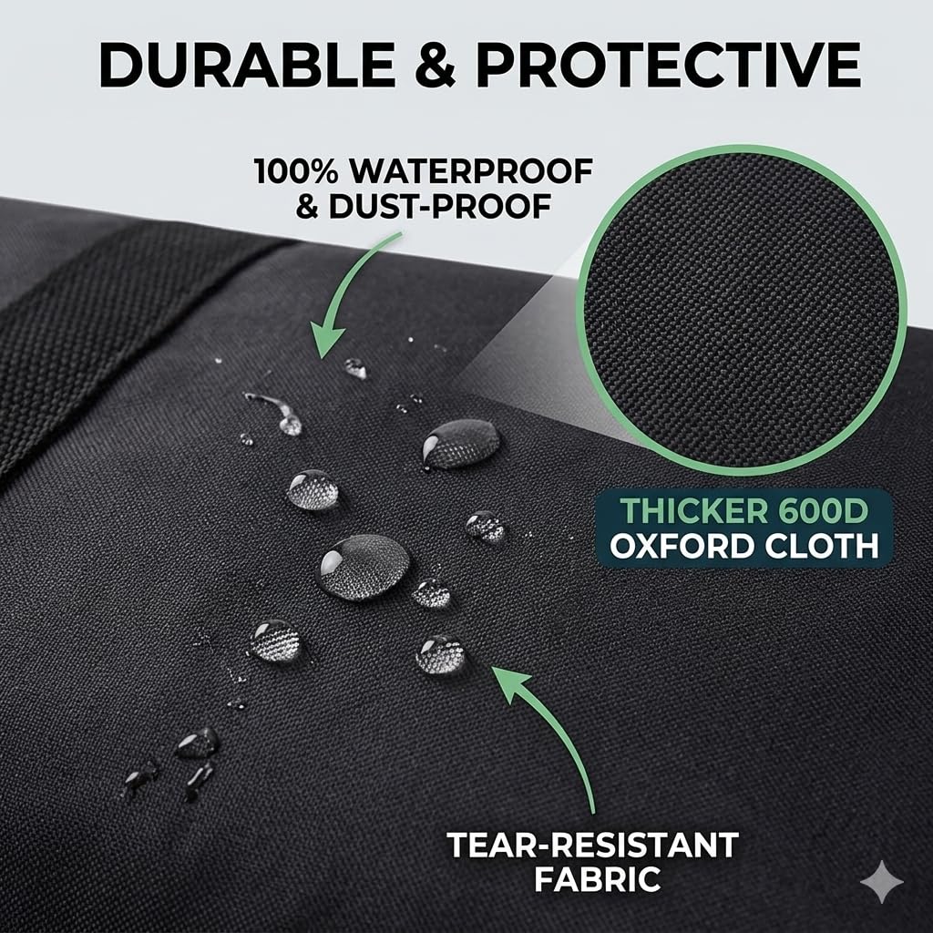 JMIATRY 4 Pack 100L Jumbo Storage Bags with Zips, 600D Large Waterproof Oxford Moving Bags with Handle, Underbed Storage Bags for Duvet, Clothes