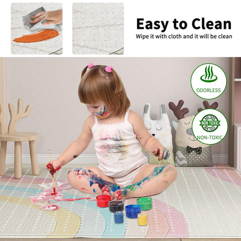 WASJOYE Carpet Chair Mat Large Chair Mat 117 x 152cm Non-slip 2.2mm Thick PVC Transparent Carpet Floor Protector Mat for Home and Office Low Pile