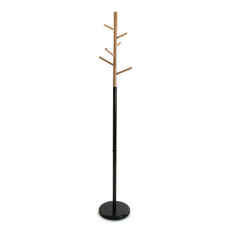 Versa Malmö Floorstanding Coat Rack ideal for hallway or entryway, with 6 Clothes or Bag Hooks or Hangers for the Hallway, Measurements