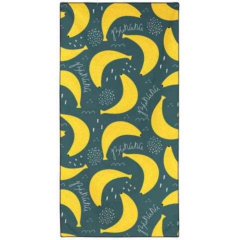 Violetpos Banana Doodle Beach Towel, Extra Large 180x90 cm 250GSM Microfibre, Sand Free Quick Dry