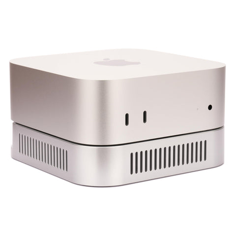 Psitek M4 M5 Mac mini Stand, Silver Holder for Mac mini 2024-2026 with Ventilation Heat Dissipation Cooling